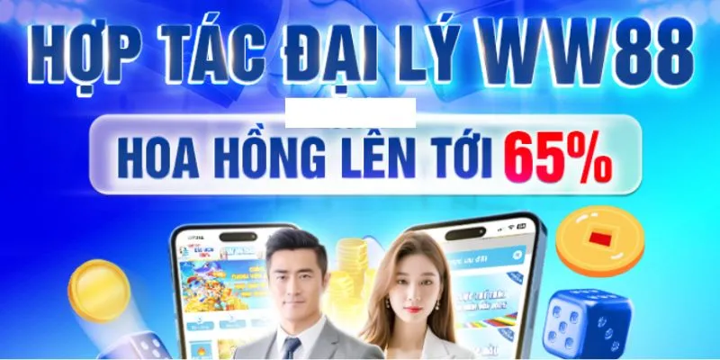 WW88 cung cấp hoa hồng đại lý rất hấp dẫn lên đến 65%